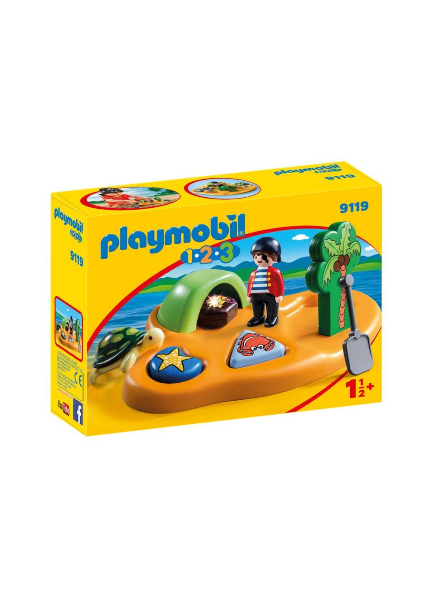 Playmobil 1.2.3 Pirate Island