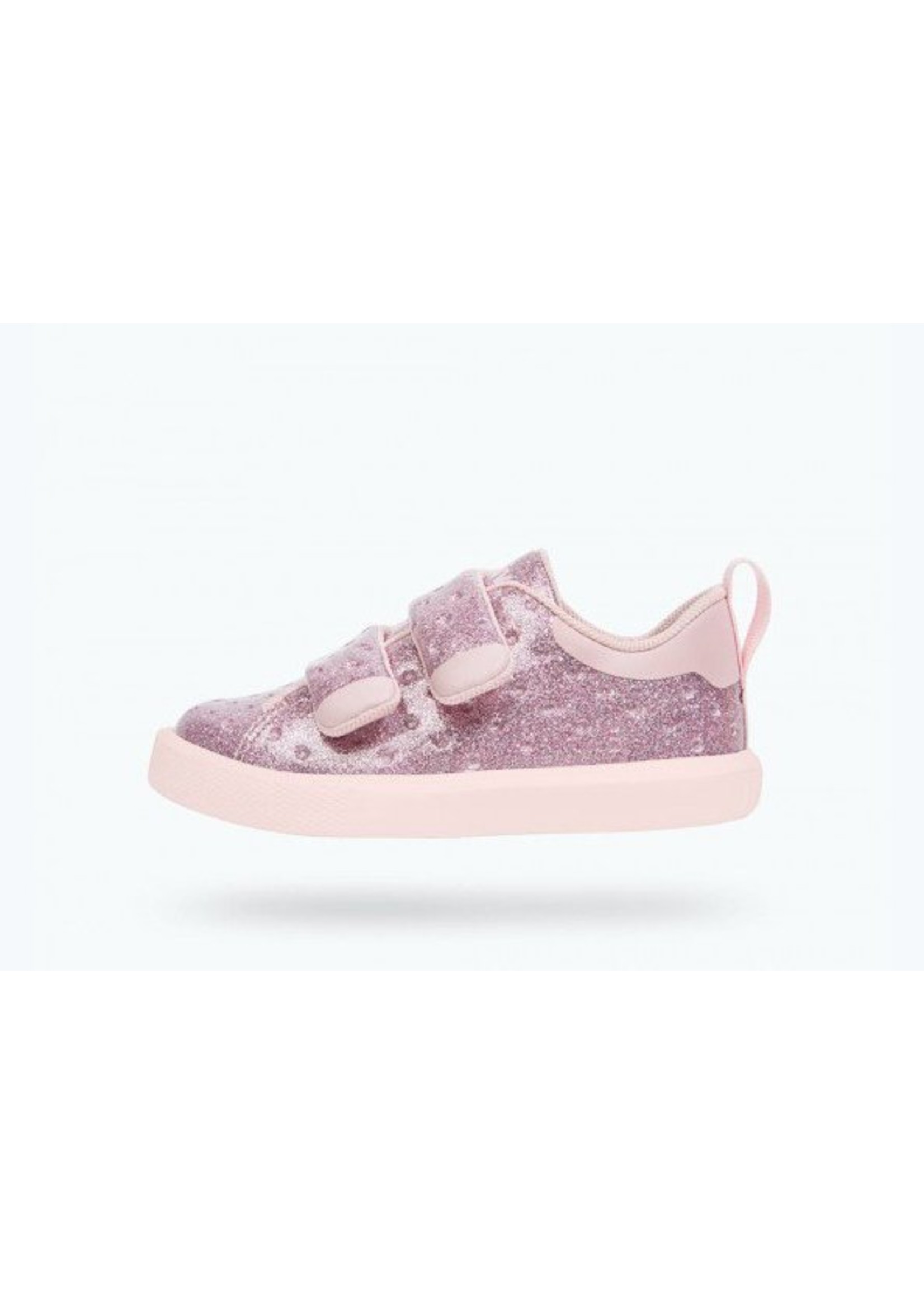 Native Monaco Velcro Junior Pink Glitter/Cold Pink