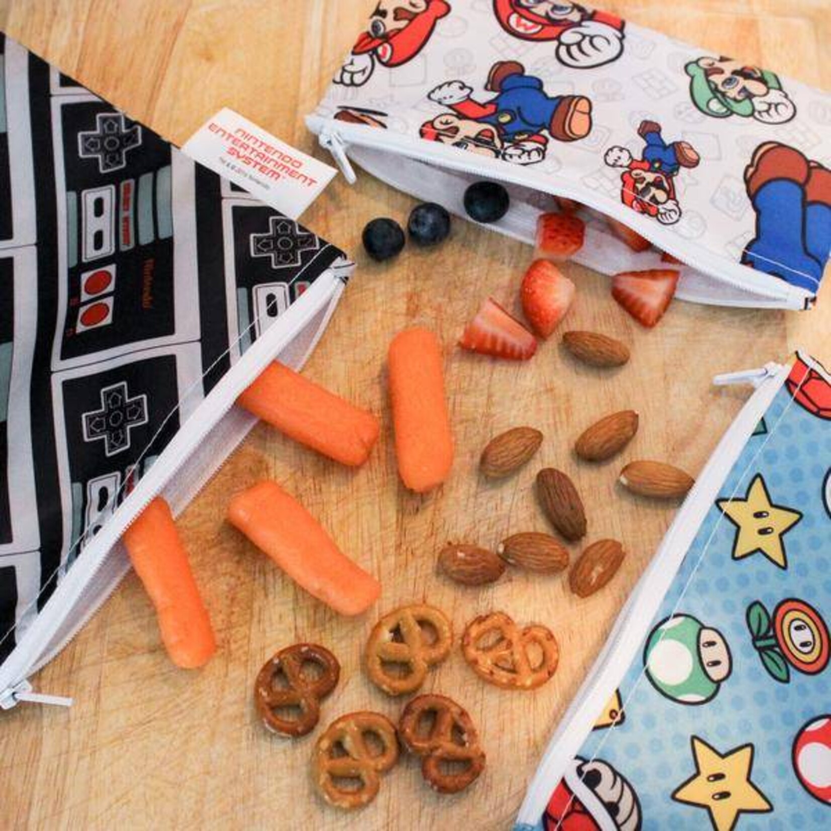 Bumkins Bumkins Reusable Snack Bag small  2 Pack Nature