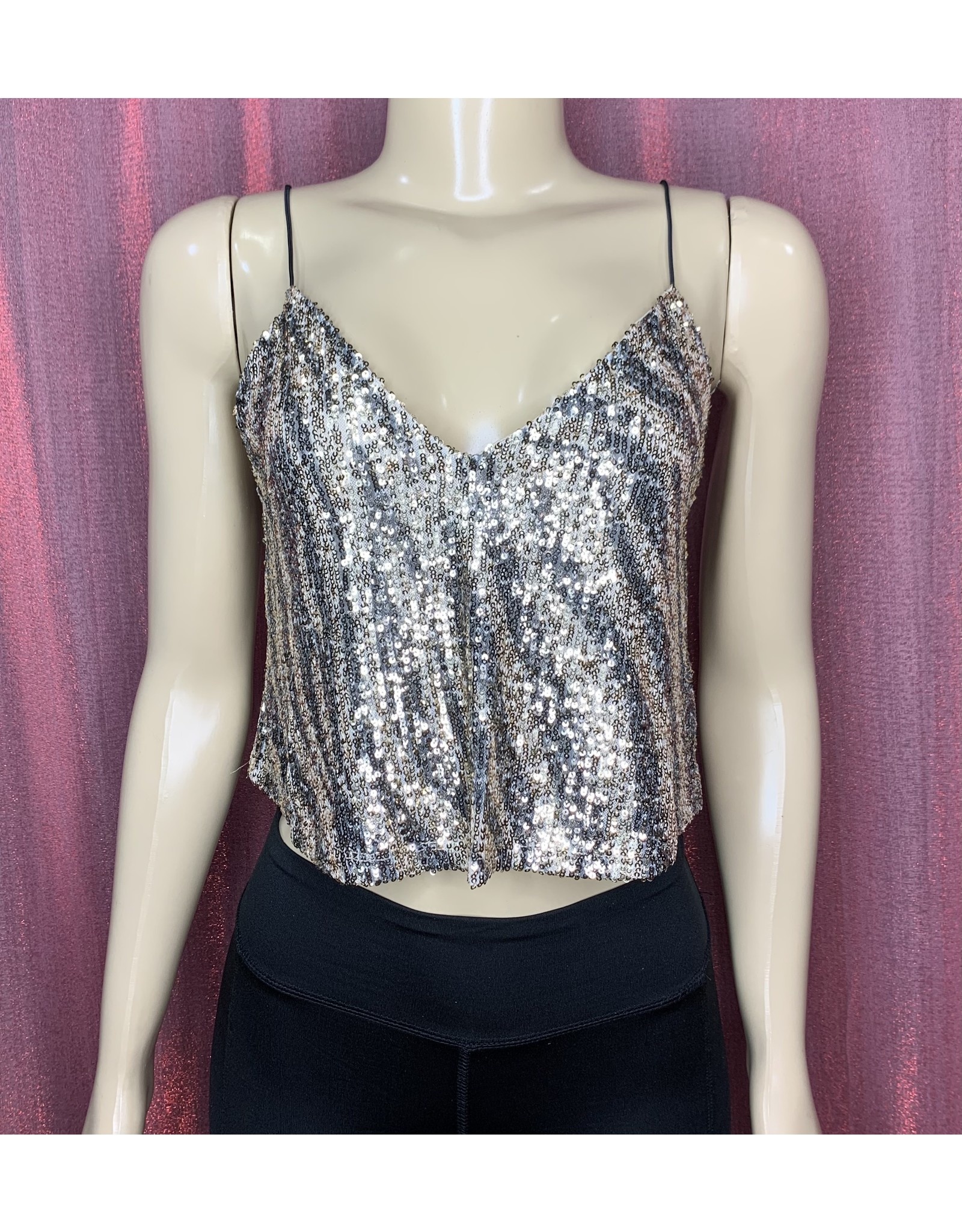 Sequins Animal Print Top