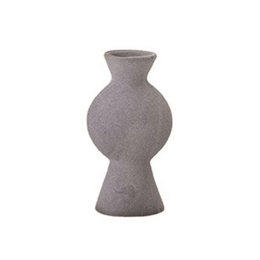 Stoneware Hourglass Vase Boutique Vestibule Boutique Vestibule