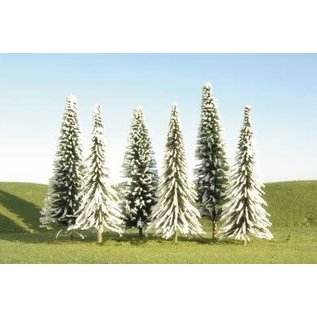 Bachmann 32154 Pine Trees w/Snow, 5"-6", 24Pcs.