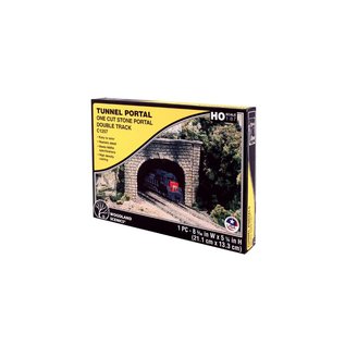 Woodland Scenics C1257 Cut Stone Double Portal, HO Scale