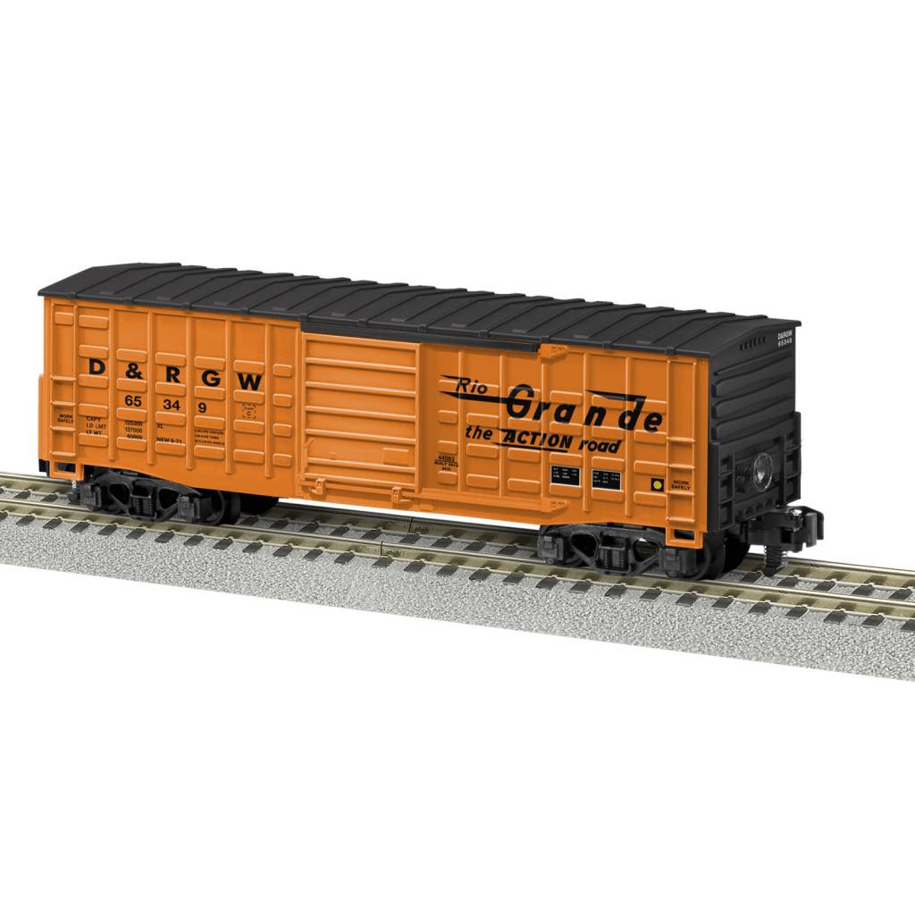 644083 Rio grande WaffleSide Boxcar 65349 HENNING'S TRAINS