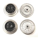 Model Engineering Works AO-1003B A.F. O Gauge Wheel Set Black w/Wrap Around Rim