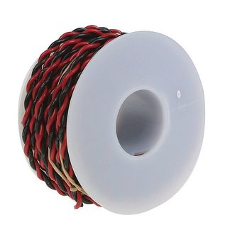 Wire Works 2 Conductor Hookup Wire, 22Ga, red/black, 30ft