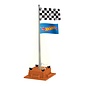 Lionel 6-85270 Hot Wheels Illuminated Checked Flagpole