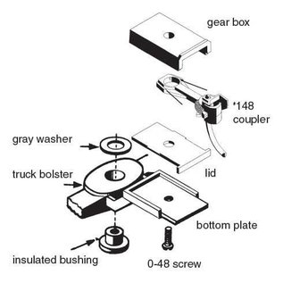 Kadee 503 Arch Bar Metal Trucks, Kadee HO