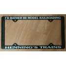 Henning's Trains License Plate Frame