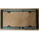 Henning's Trains License Plate Frame