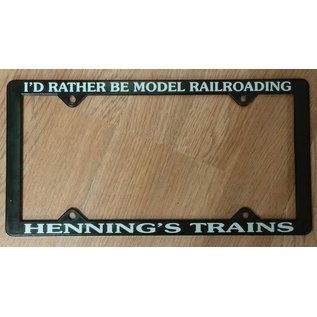 Henning's Trains License Plate Frame