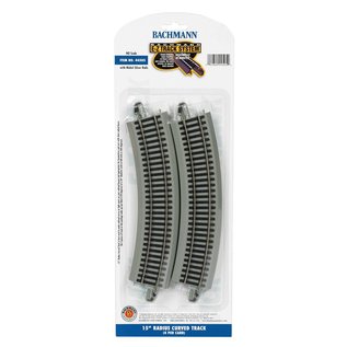 Bachmann 44505 15"R Curve Section 4Pcs, HO NS EZ Track