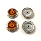 Model Engineering Works AO-1003O A.F. O Gauge Wheel Set w/Wrap Around Rim, Orange