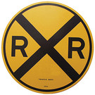 Microscale 10201 RxR Crossing Sign, 18" Round