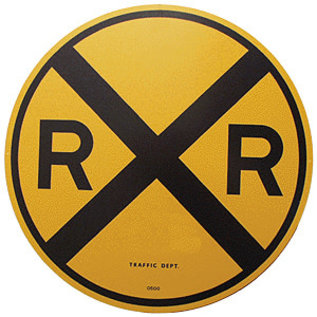 Microscale 10201 RxR Crossing Sign, 18" Round