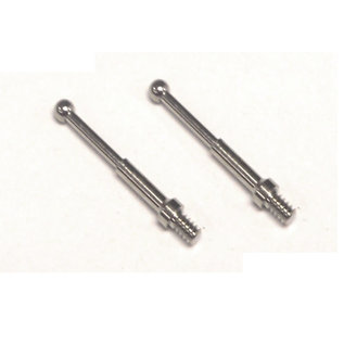 Henning's Trains 408-2N Nickel Flag Post, 2Pcs
