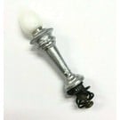 128-7S Terrace Lamp, Complete w/1442P bulb, Silver
