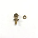 MTH 400E-107B Turned Handrail Stanchion & Nut, Brass