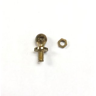 MTH 400E-107B Turned Handrail Stanchion & Nut, Brass