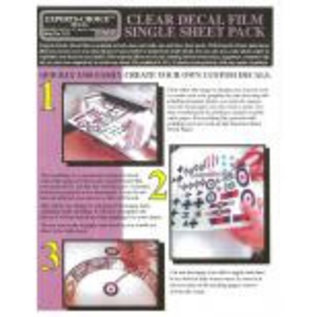 Experts-Choice No.121 Decal Paper, Clear Inkjet, 8 1/2 x 11