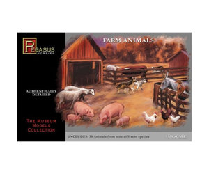 o scale farm animals