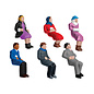Lionel 1930220 Sitting People, O scale 6-Pack