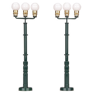 MTH 30-11034 Triple Park Lamp Light, 2-Pack