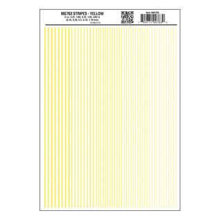 Woodland Scenics MG763 Stripes Yellow Dry Transfer Decals