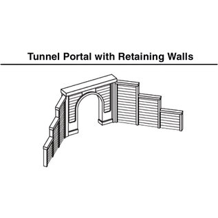Woodland Scenics C1254 Tunnel Portal One Timber Portal Single Track