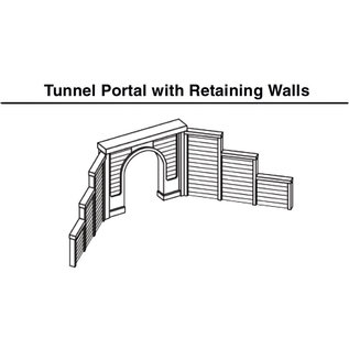 Woodland Scenics C1154 Tunnel Portals Timber Single Track, N Scale