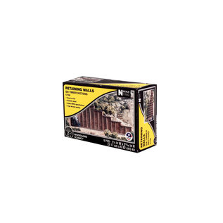 Woodland Scenics C1160 Retaining Walls Six Timber Sections, N Scale