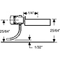 Kadee #144 Short Centerset Shank Whisker Coupler, Kadee HO