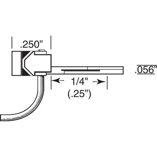 Kadee #144 Short Centerset Shank Whisker Coupler, Kadee HO