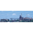 Realistic Backgrounds 704-13 38"x13" Ore Bridge/Blast Furnace Background