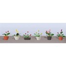 JTT 95569 Assorted Potted Flower Plants #3, 6/pk 5/8",HO