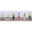 JTT 95567 Assorted Potted Flower Plants 2, 6/pk, HO Scale