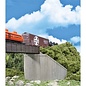 Walthers 933-4551 Railroad Bridge Concrete Abutments 2/pk, HO Scale