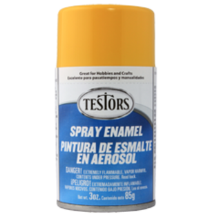 Testors 1214 Yellow - Gloss Enamel Spray, 3oz