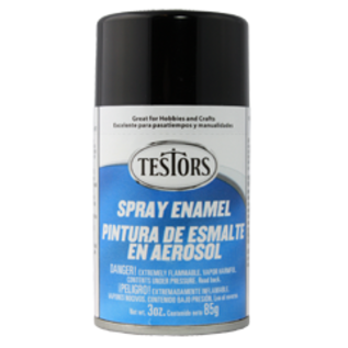 Testors 1247 Black - Gloss Enamel Spray, 3oz
