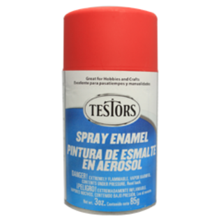 Testors 1250 Red - Flat Enamel Spray, 3oz