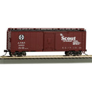 Bachmann 16502 Scout Santa Fe Map Box Car, HO Scale