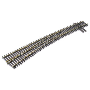 Peco SL-E8377 #7 LH Curved Turnout Code 83, HO Scale