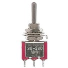 Miniatronics 36-230-04-1 Miniature Toggle Switch, DPDT 5amp, 1Pc