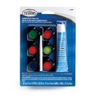 Testors 9103T Acrylic Paint Pods with Cement - Fluorescent Colors