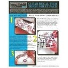 Experts-Choice No.123 Decal Paper, Clear Laser, 8 1/2 x 11, 3/pk