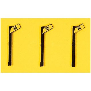 JL Innovative #844 Angled Speed Signs, HO Scale