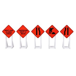 Lionel 2030240 Construction Signs, 5Pc.