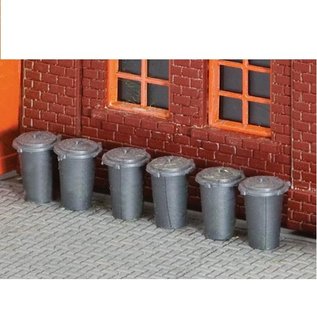 Walthers 949-4125 Vintage Garbage Cans, 12pk, HO Scale