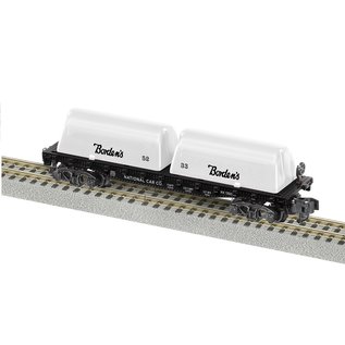 American Flyer 2019151 Bordens #1350 Milk Flat Car, S Gauge
