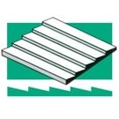Evergreen 4061 Clapboard Styrene Sheet .060" Spacing